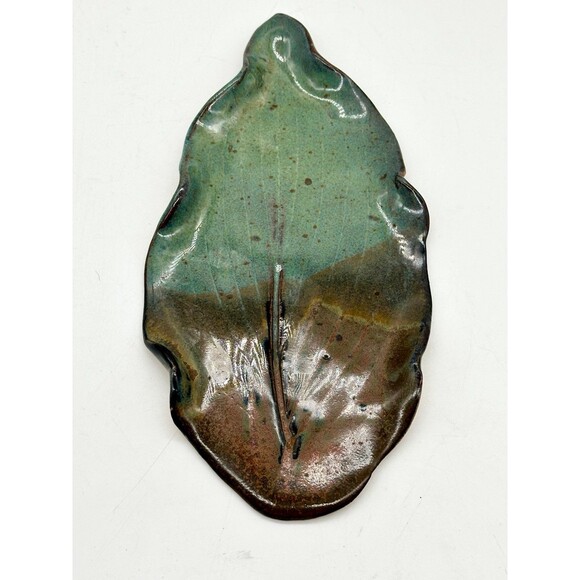 Brown's Art Studio Pottery Leaf Tray, Arden NC - Picture 1 of 7